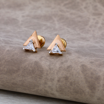 Ladies 18K Rose Gold Designer Earring -RE15