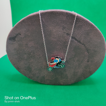 925 antique silver chain pendle by 