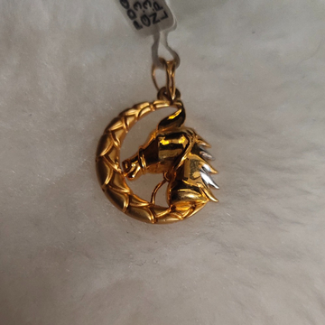 916 gold casting pendant by 