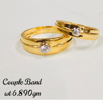 Gold elegant couple ring by 