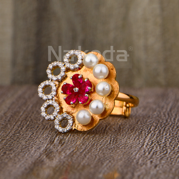 750 Rose Gold Classic Ladies Hallmark Ring RLR939