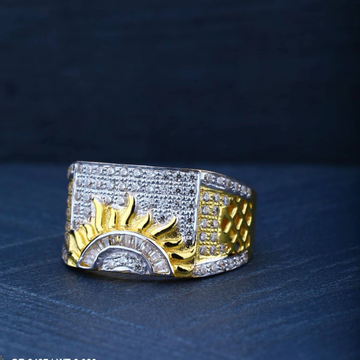916 Gold Surya Design Ring by R.B. Ornament