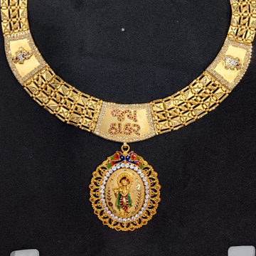916 gold Pasi chain with krishna pendant