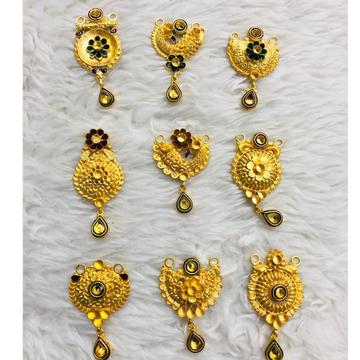 916 Gold jadter pendant