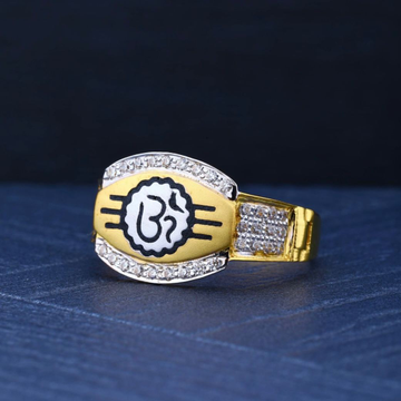 22Kt Gold Om Design Ring by R.B. Ornament