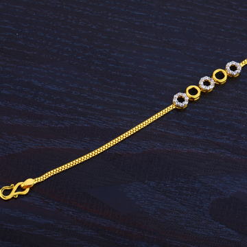 916 Ladies Gold Cz Bracelet-LB57