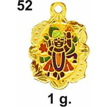 916 Gold Shreenathji Pendant