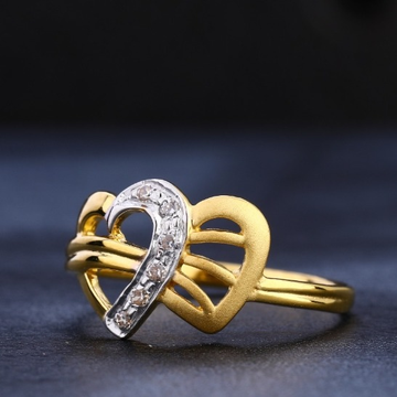 22 carat gold antique plain ladies rings rh-lr480