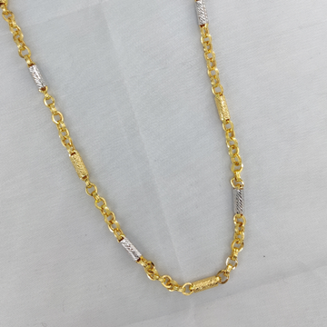 916 gold fancy gent's indo hollow chain