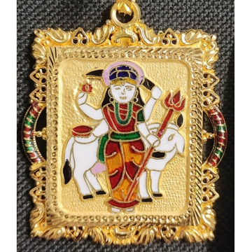 Gold Gatral Maa Pendant by Saurabh Aricutting