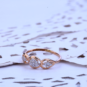 Rose Gold Ladies Designer Ring-RLR178
