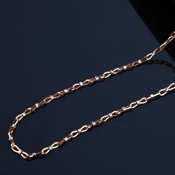 Mens 18K Gold Rose Chain-RMC24