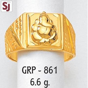 Ganpati Gents Ring Plain  GRP-861