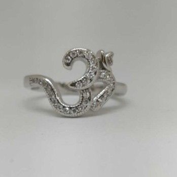 925 Sterling Silver Om Design Ladies Ring by 