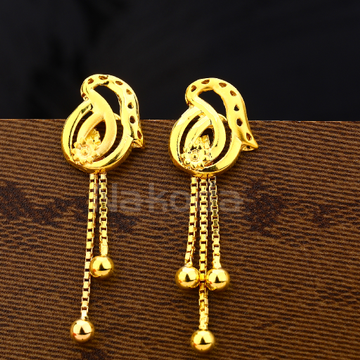 916 Gold Hallmark Classic Women'S Plain Earring LP...