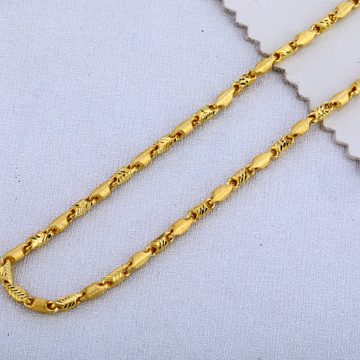 22kt gold mens Delicate Plain choco chain MCH500