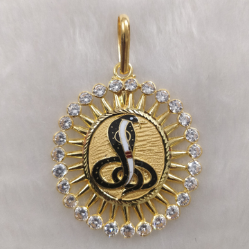 916 gold goga maharaj pendant