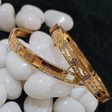 22K Gold Daily Wear Bangles by 