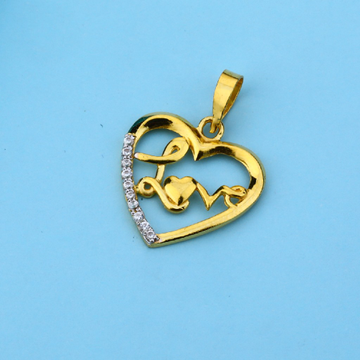 916 Gold Cz Hallmark Fancy Pendant LFP33