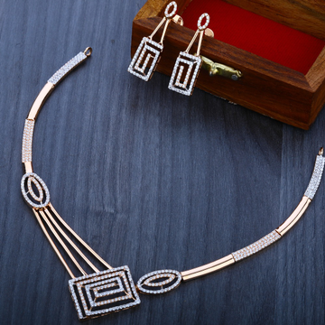 750 Rose Gold  Designer  Necklace Set RN03