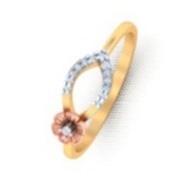 Simple flower design diamond ring  by 