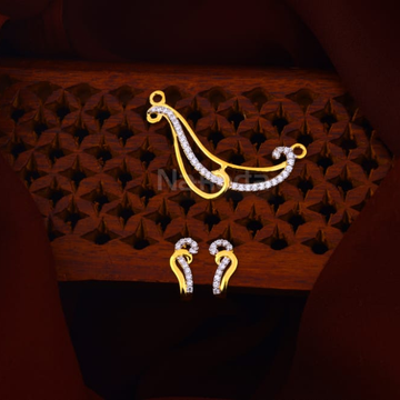 916 Gold Ladies Fancy Mangalsutra Pendant MP626