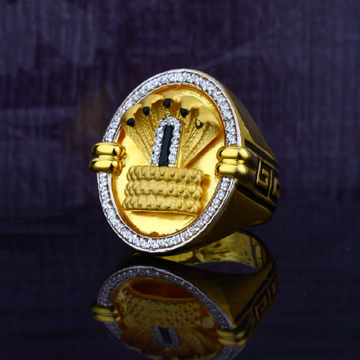 Mens Exclusive God Gold Designer 916 Ring-MGR38