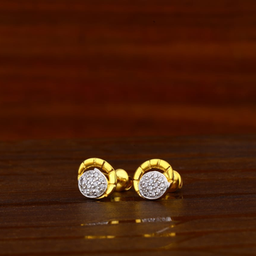 22CT Gold CZ Hallmark Delicate Ladies Tops Earring...