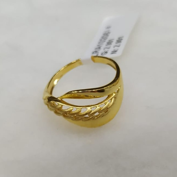 22KT Gold Casting Hallmark Ring  by Zaverat Jewels Hub Pvt. Ltd.