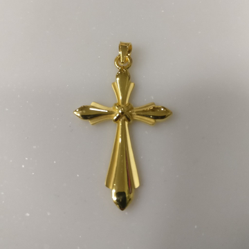 22kt gold Cross design pendant for men by 