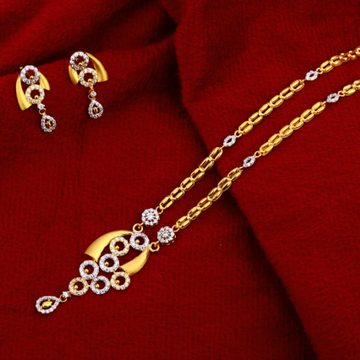 916 Gold Ladies Designer Chain Necklace set CN272