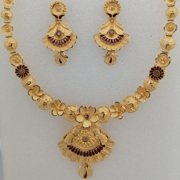 916 gold yellow antique short set by 