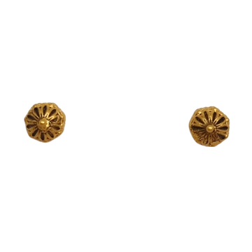 22K Gold Antique Modern Tops Earrings MGA - BTG059...