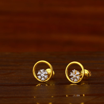 916 Gold Hallmark Designer Ladies Tops Earrings LT...