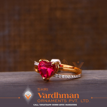 18kt red stone by 