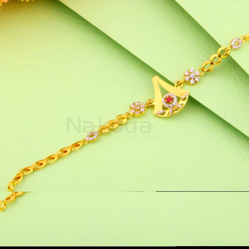 916 Gold CZ Ladies Exclusive Bracelet LB548