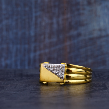 Mens Gold Diamond Casting Ring-MR355