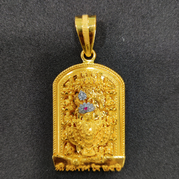 916 gold fancy kastbhanjan dev pendant