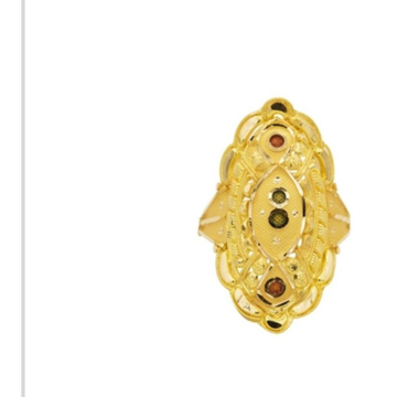 22 k light weight yellow gold ladies ring by 