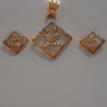 22.k new disainer daymand pendant set by 
