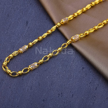 916 Mens Gold CZ Hallmark Designer Chain MCH866