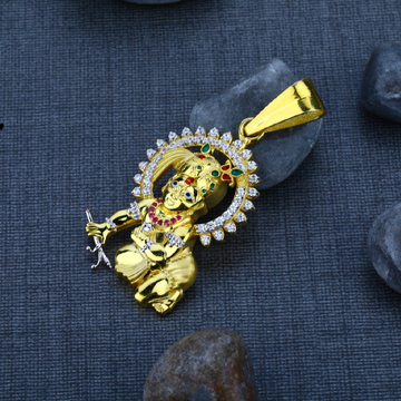 Men's Exclusive 22K Krishna God Gold Pendant- GP41