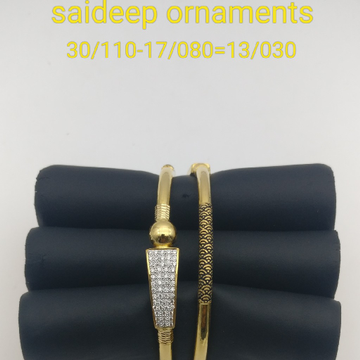 916 copper Bangles Kadli design by Saideep Jewels