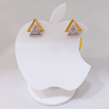 22k gold triangle shape exclusive ladies earring by 