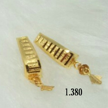 18K Gold Fancy Handmade Earrings by 