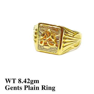 22k Gold Gents Plain Ring by 