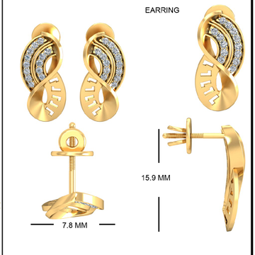 22Kt Yellow Gold Kishaya Earrings For Women