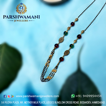 22kt Gold Three line Fancy mangalsutra for Women