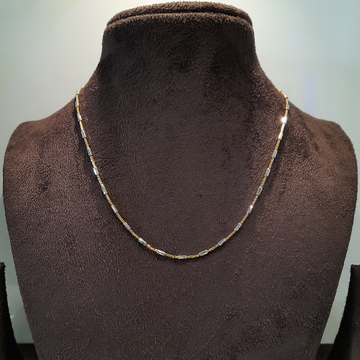 gold lightweight Design chain by Rangila Jewellers