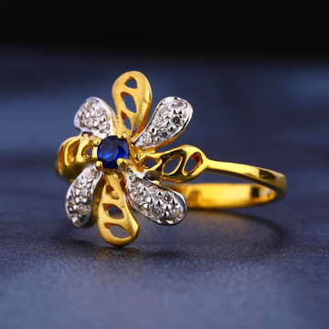 916 Gold  Women's Delicate Hallmark Ring LR257